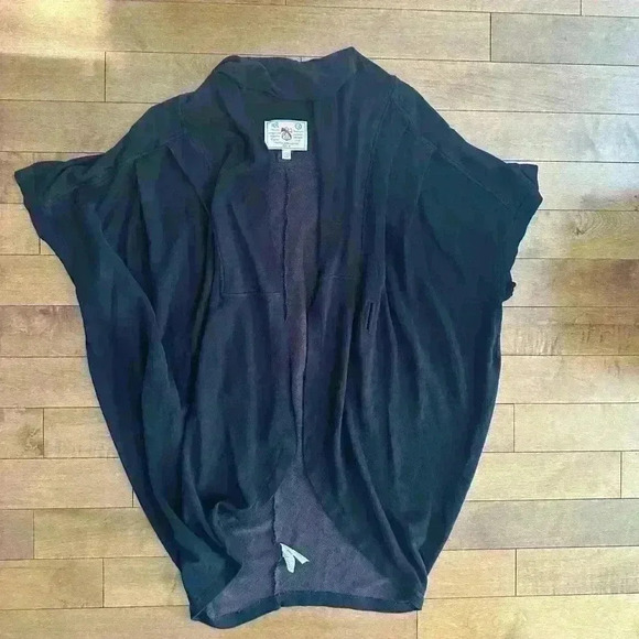 French  Connection | Off-black batwing sweater with belt loops size medium - Picture 1 of 5